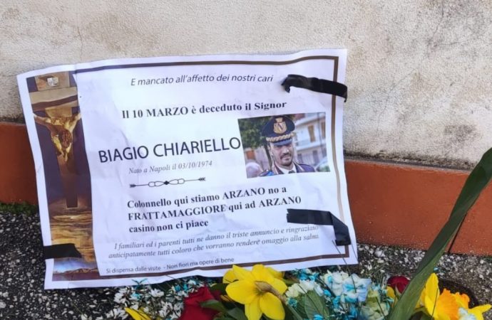 Minacce al comandante Chiariello